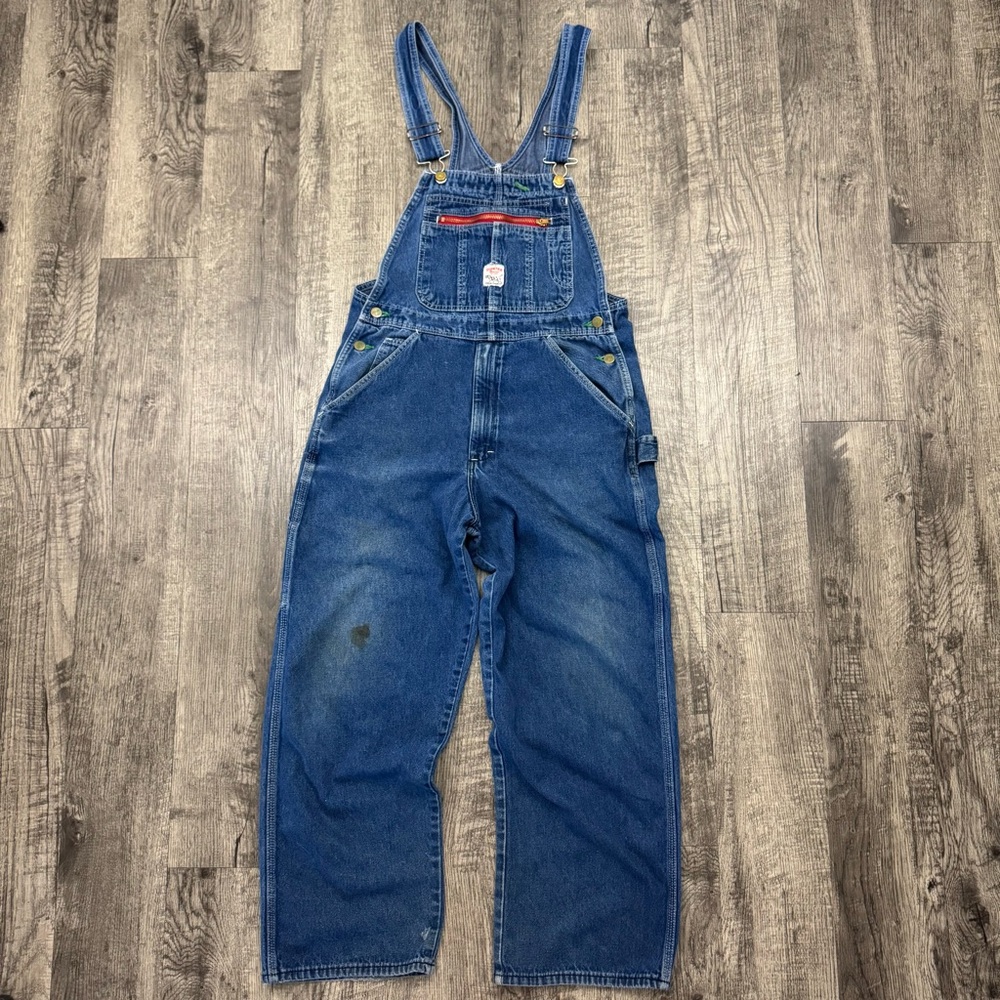 Vintage Pointer Brand Denim Jean Farm Bib Overalls